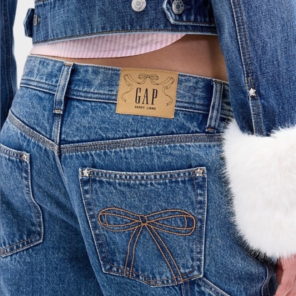 NWT Gap × Sandy Liang Low Rise ‘90s Loose Carpenter Jeans | Size 26